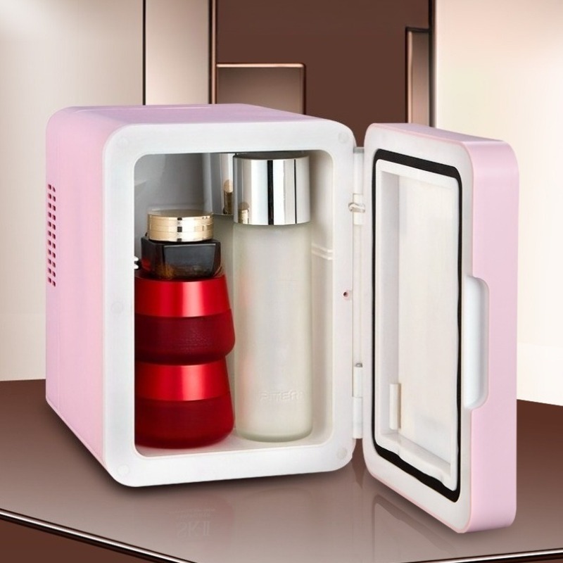Luxury Skincare & Spa Photos - Mini refrigerador portátil para maquiagem, geladeira